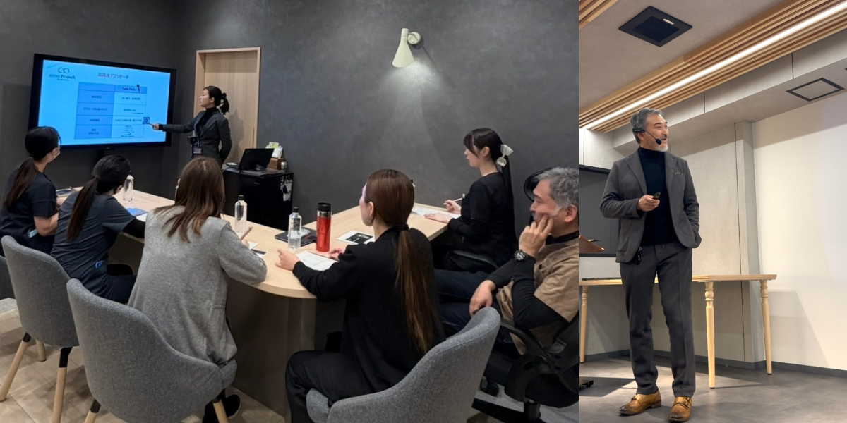 スタッフが参加する院内勉強会と講師による講義