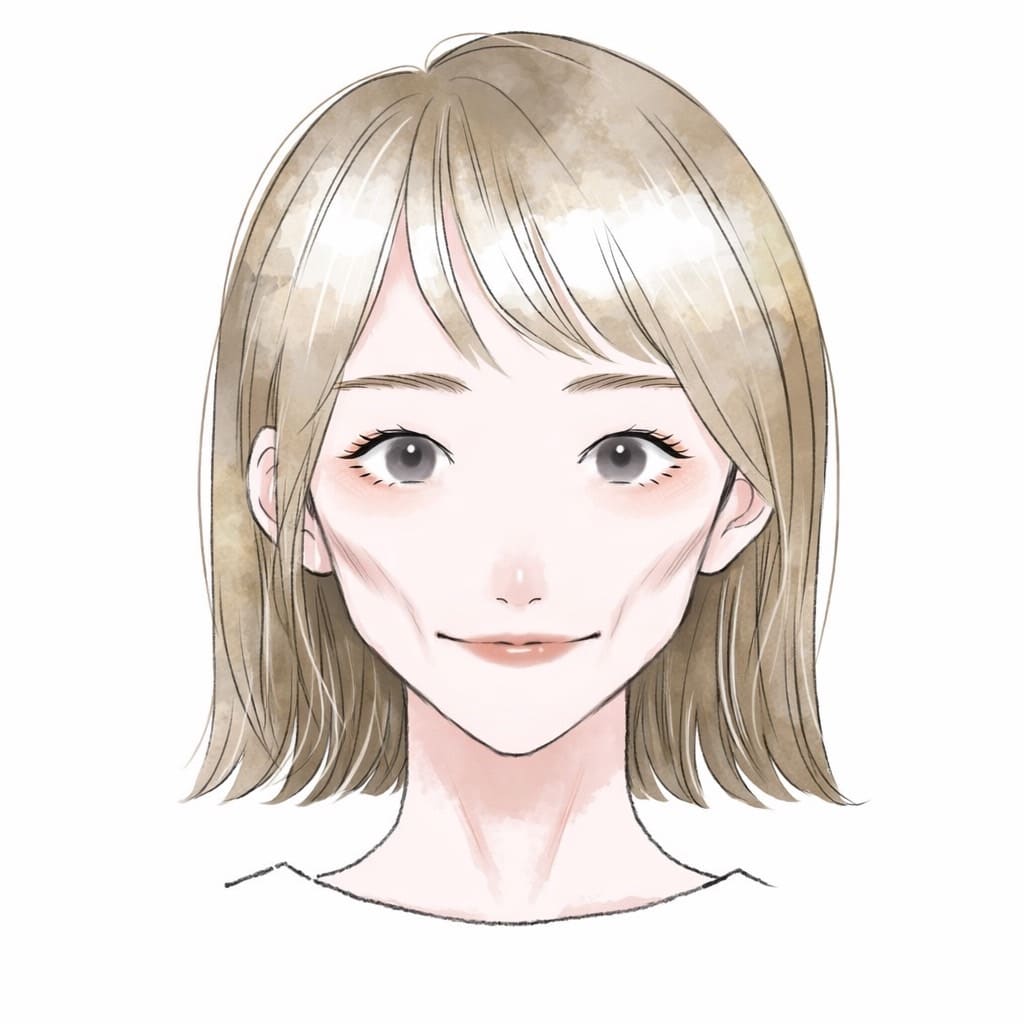 頬コケが目立つタイプ