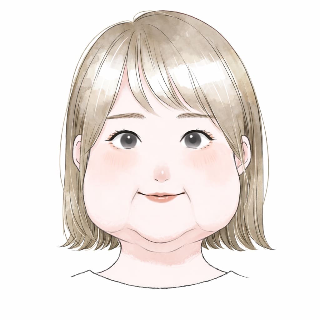 脂肪が多く下垂しているタイプ
